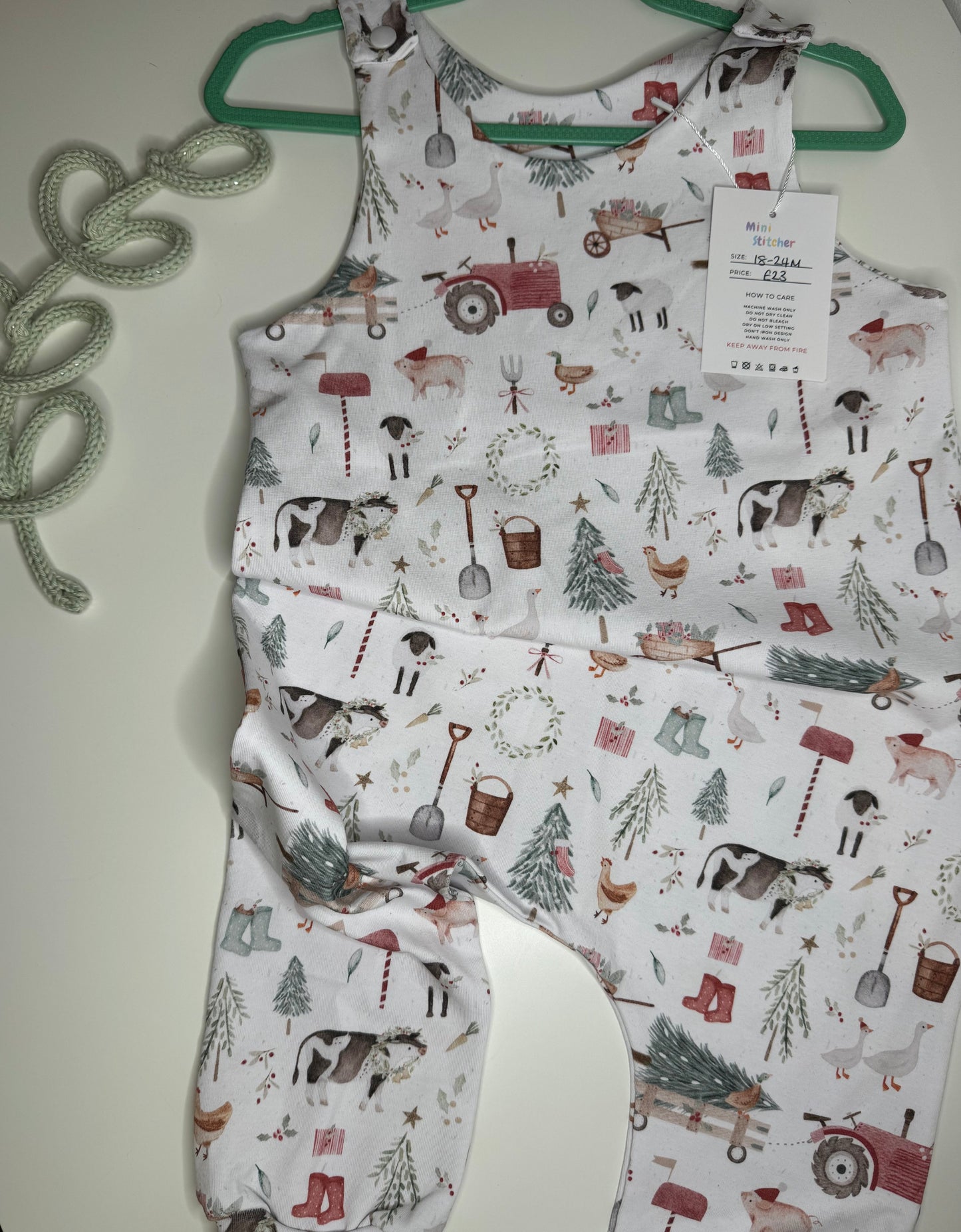 Ginger Farm Christmas Romper