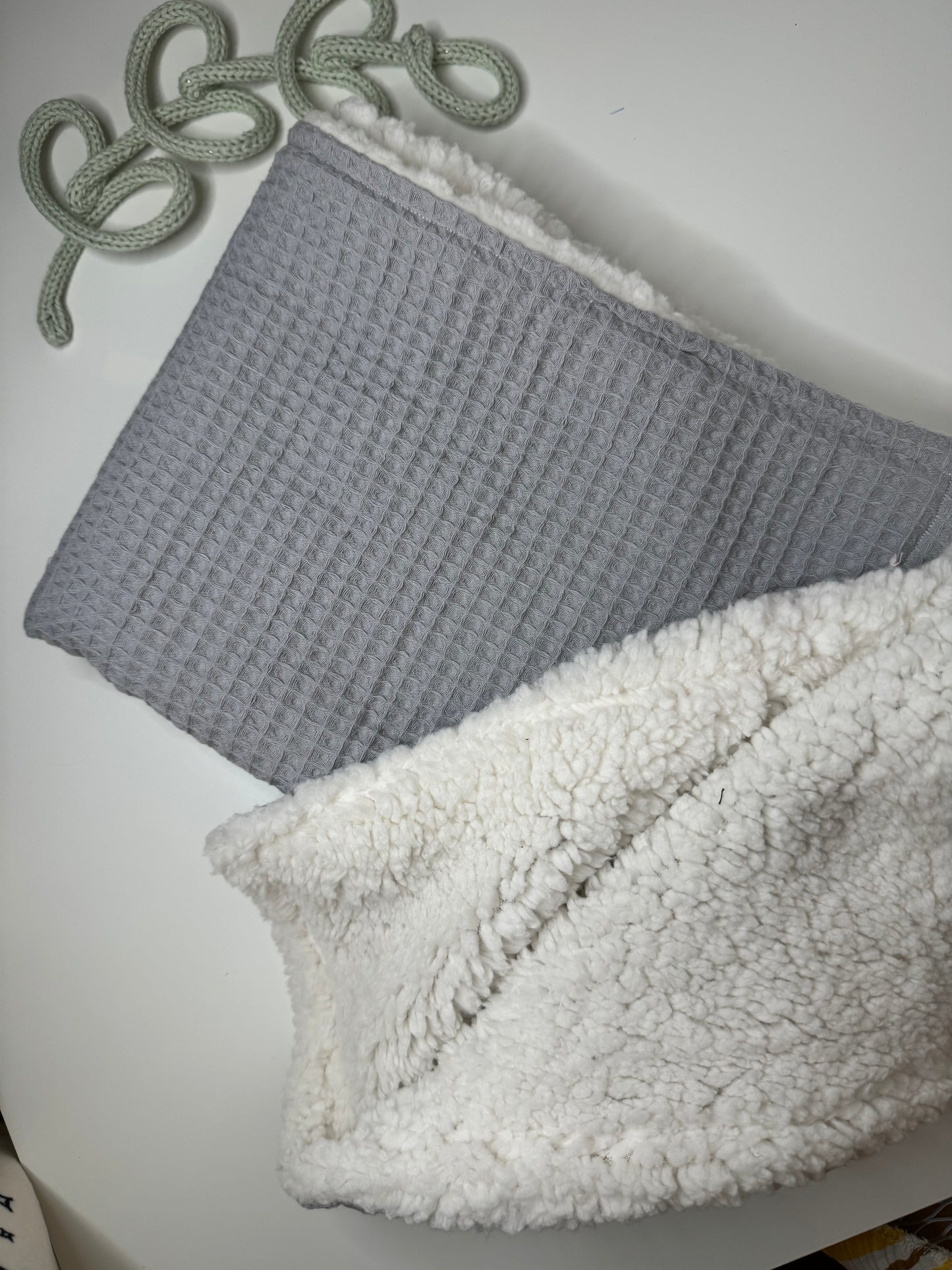 Grey Waffle Blanket