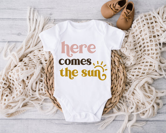 Here Comes the Sun Vest/Baby Grow