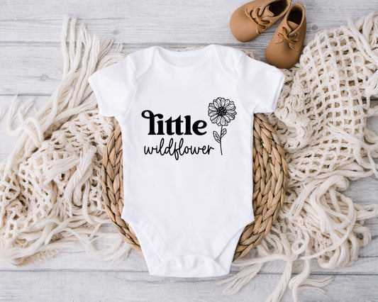 Little Wildflower Vest/Baby Grow