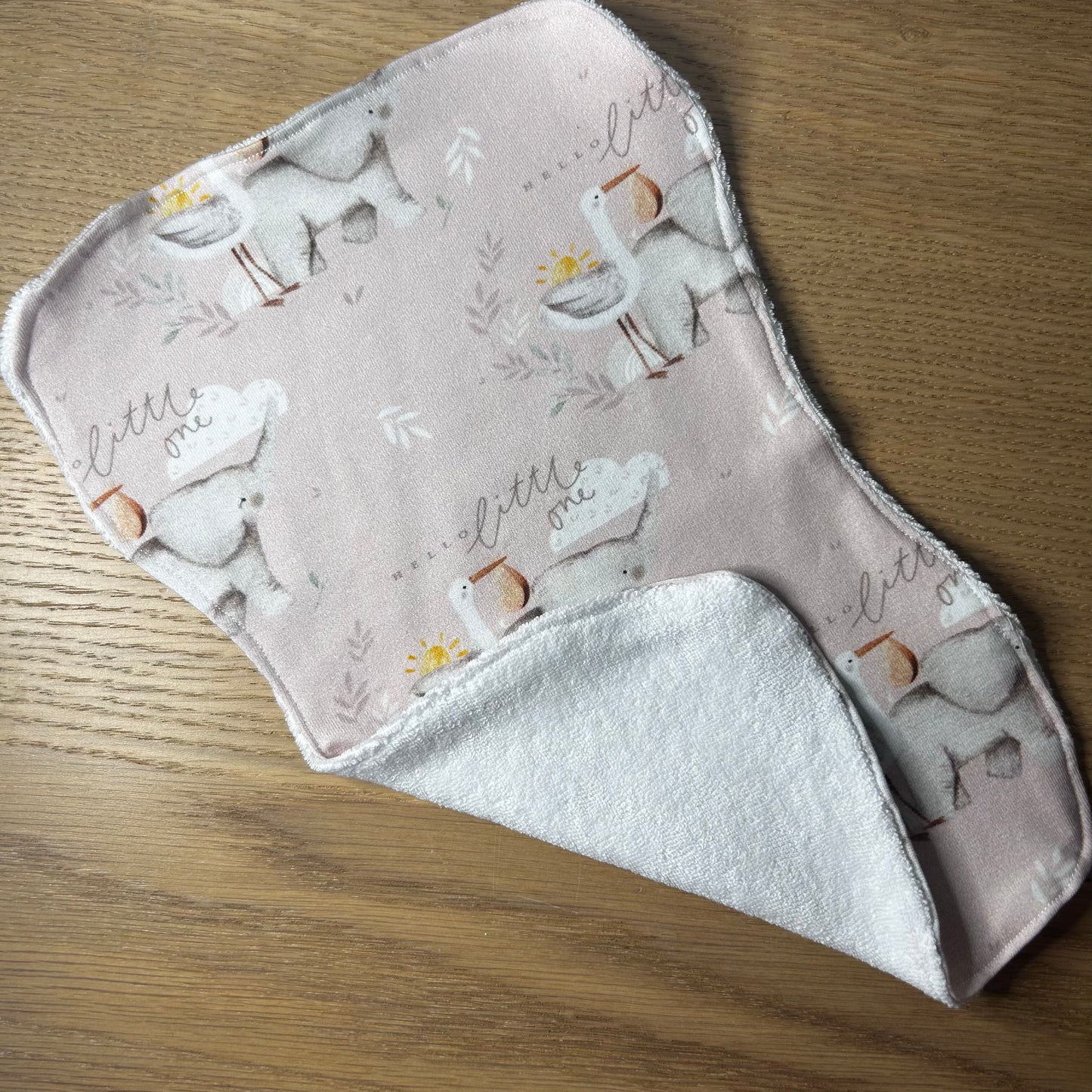 Little Elephant Burp Cloth (Pink)