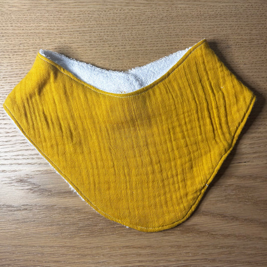 Mustard Muslin Bib